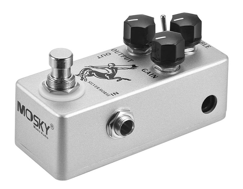 MOSKYAudio YMUZE Moskyaudio Mini Silver Horse Effect Pedal Overdrive Pedal for Electric Guitar - Image 3